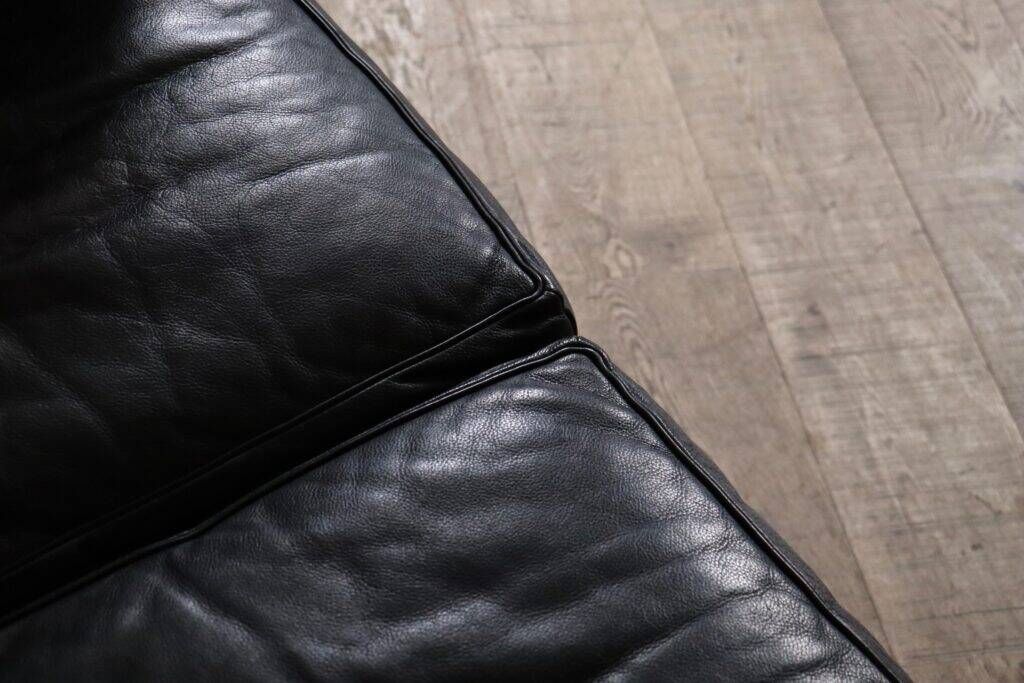 Cassina LC2 three seater sofa by Charlotte Perriand and Le Corbusier, 1980s