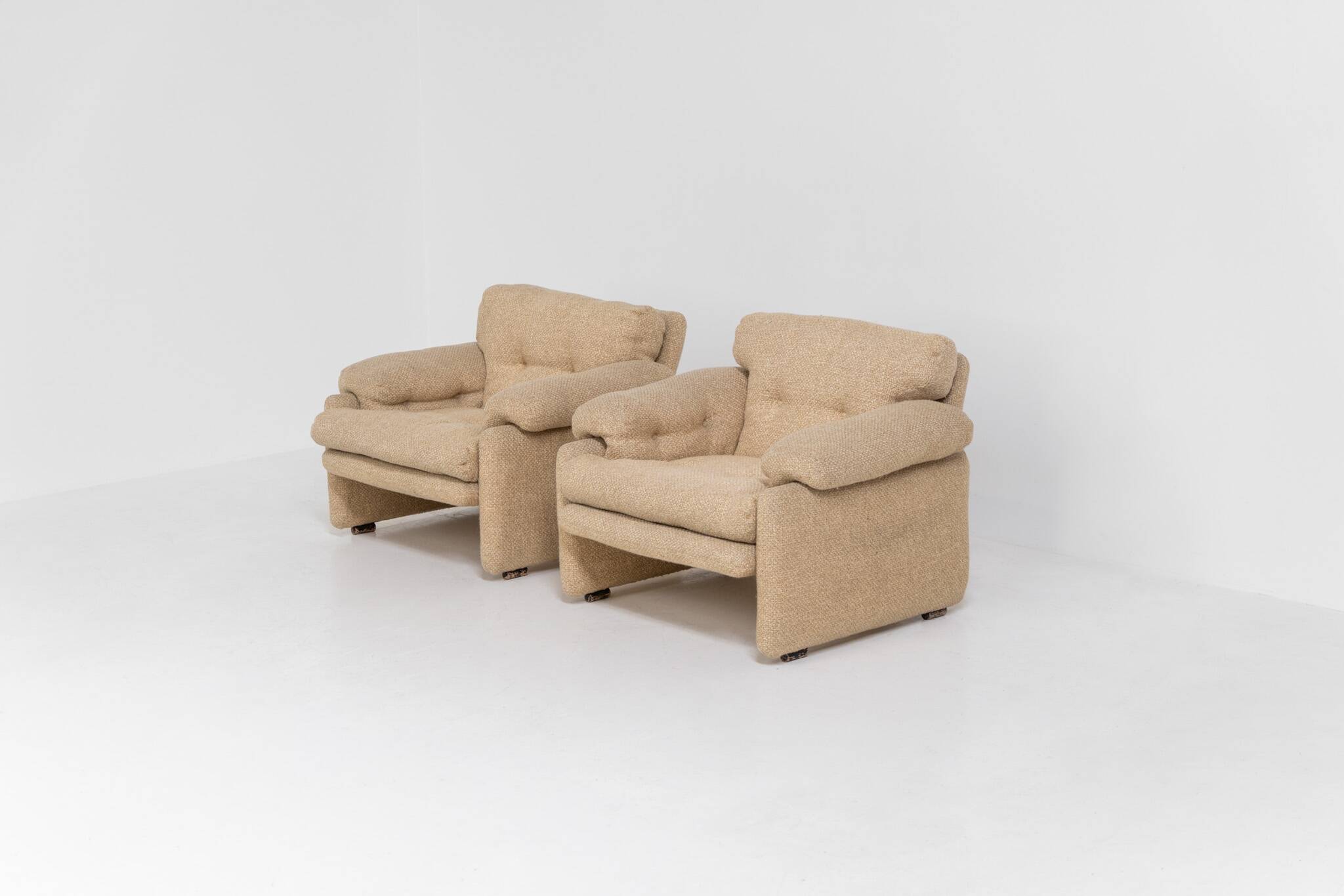 Pair of 'Coronado' armchairs by Tobia Scarpa for C&B