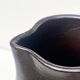 carafe / vase en gres noir ourné, France 1950