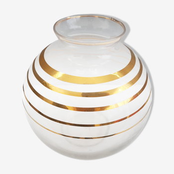 Vase ball vintage golden circles