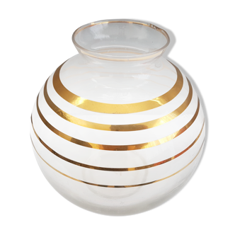 Vase ball vintage golden circles