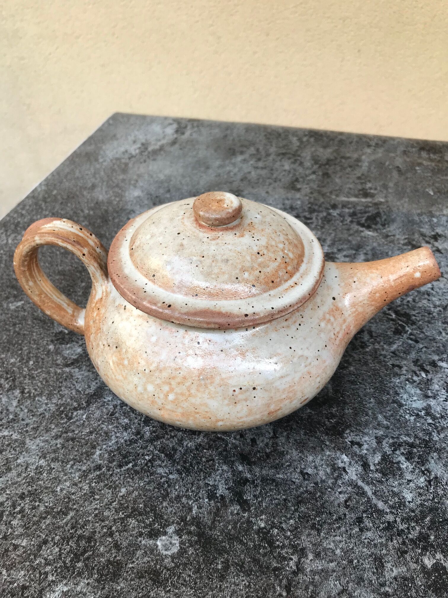 Vintage stoneware teapot