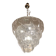 Contemporary Modern Clear "Petals" Glass Chandelier