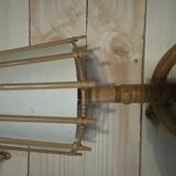 Rattan wall sconce