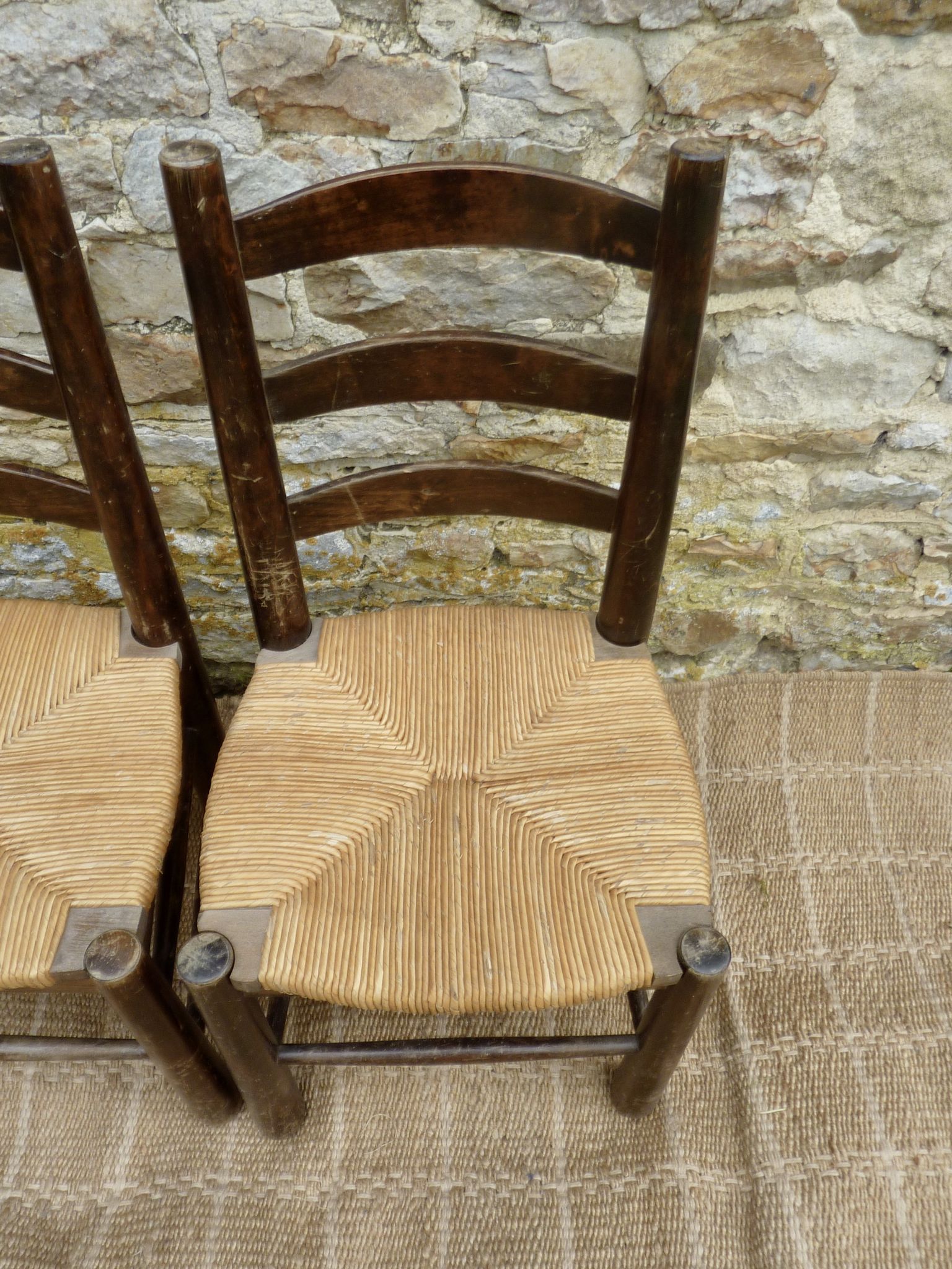 Pair of mulched chairs from the 60s