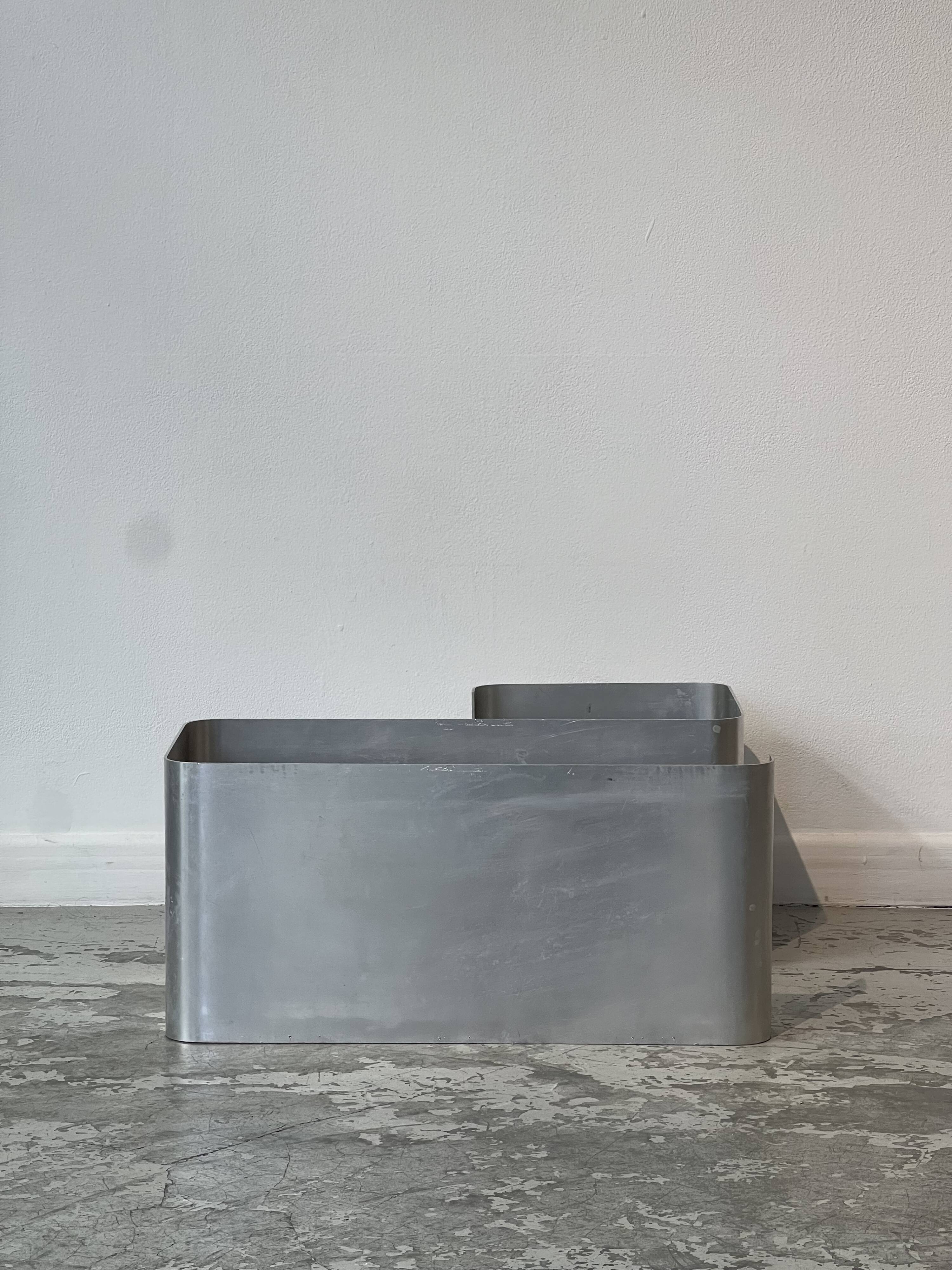 Ensemble d'étagères murales ZigZag par Joëlle Ferlande & François Monnet pour Kappa Uginox années 1970