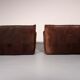 Patinated leather sofa by Gerard van den Berg for Montis, Netherlands, 1970s