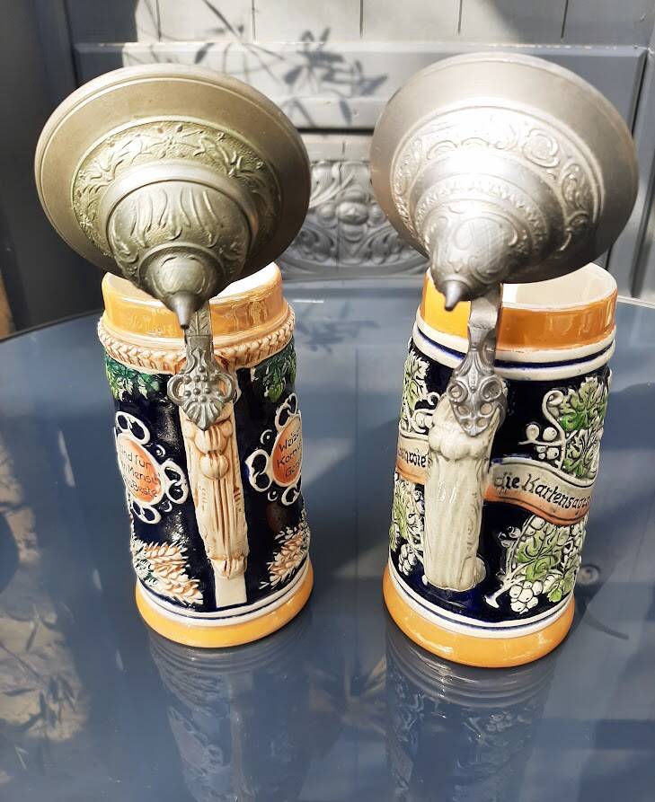 Old German beer mugs