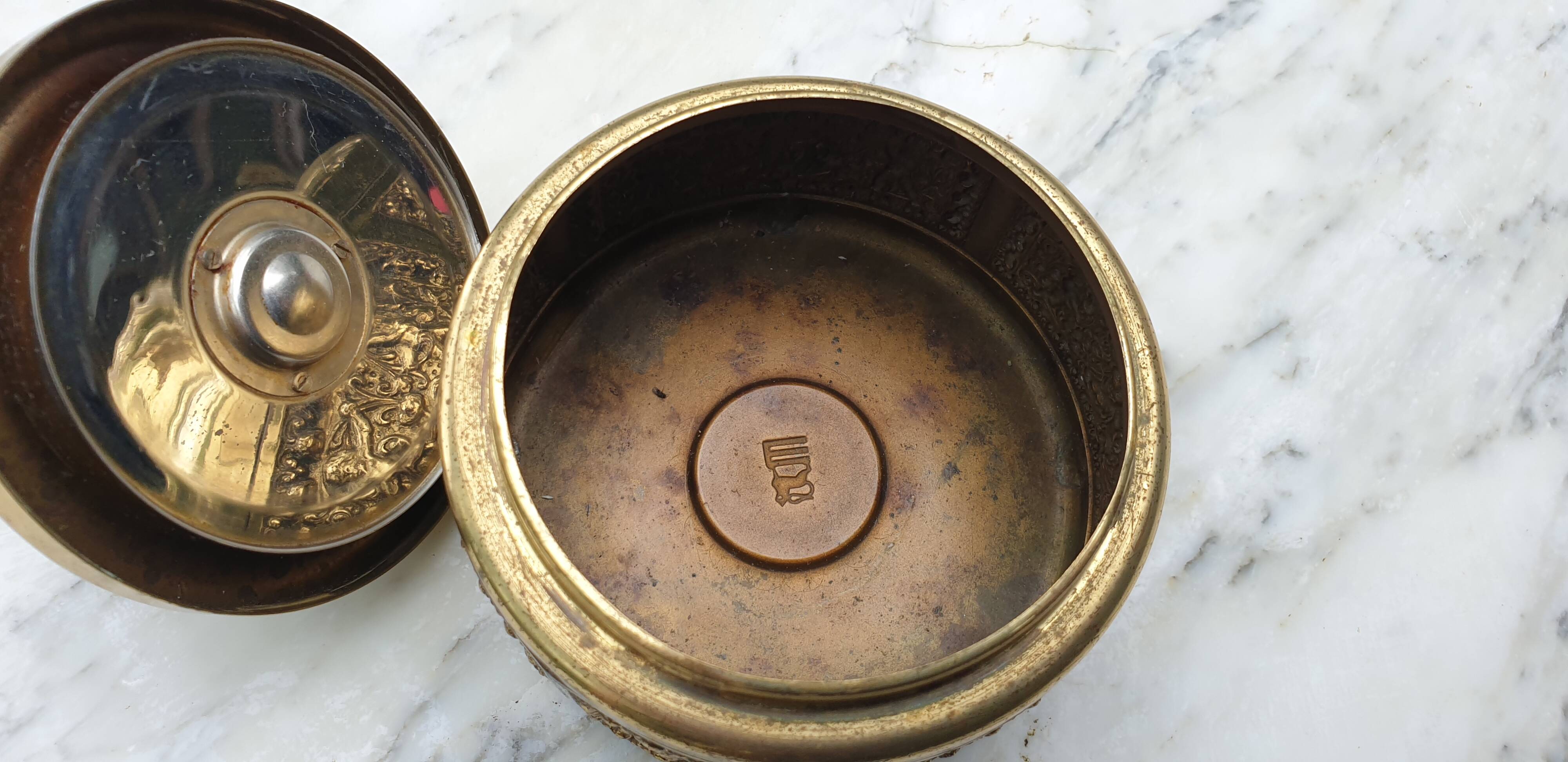 Ehrard Schleuderascher brass wheeled ashtray 1960s