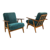 Pair of armchairs "Cigar chair GE 240" Hans J. Wegner Denmark, 1960