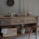 Old trading counter in solid oak – 19th century trade furniture