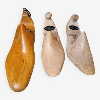 Lot de 3 embauchoirs en bois à chaussure