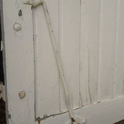 Volets 4 vantaux H148xL245cm persiennes chêne anciens paire 1