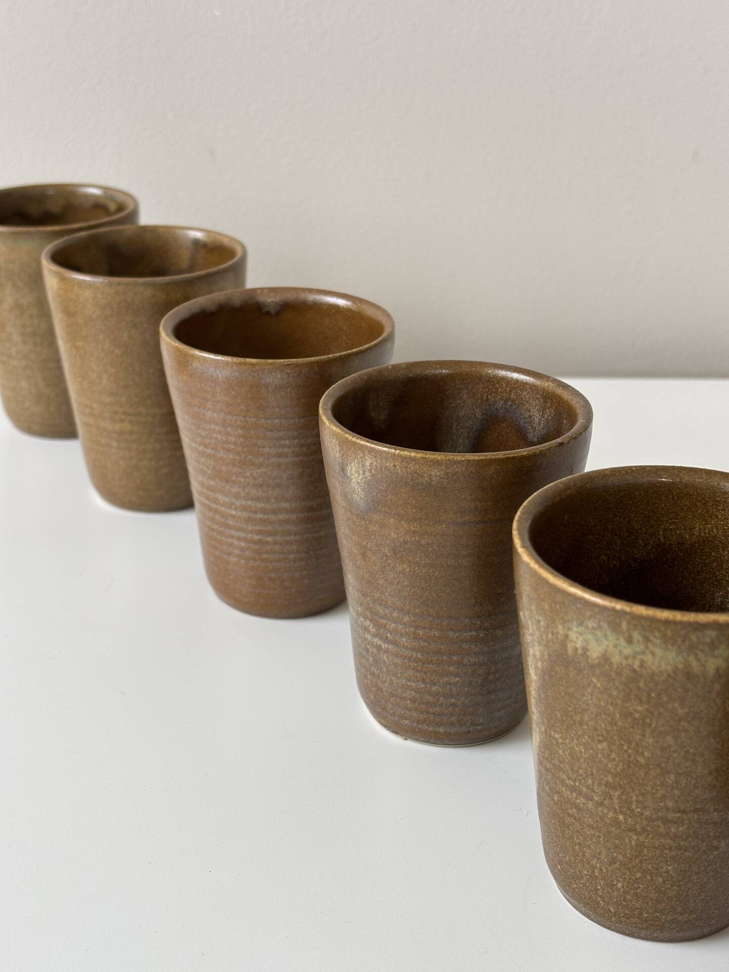 Stoneware cups from Digoin