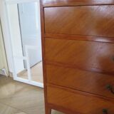 Vintage - Chest of drawers - 4 drawers - wood - 1950s/60s - modernist/Scandinavian