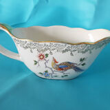 Opalor earthenware sauce boat with island bird decoration