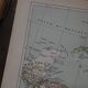 The Antilles, old map 1887 – Vintage geographical map.