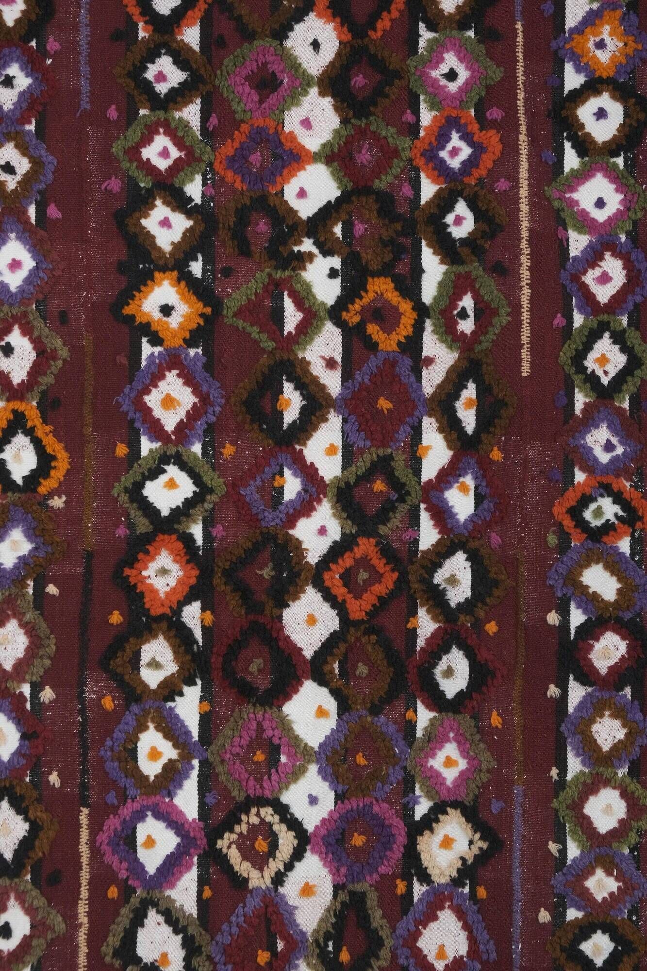 Vintage Turkish kilim, handwoven, 167x215 cm.