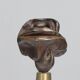Mia Moreaux. « Lèvres », sculpture en bronze sur socle en laiton, Belgique, années 1990.