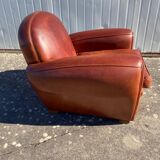 Leather club chair