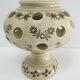 Three Saint-Uze ceramic tealight candle holders, early 20th century