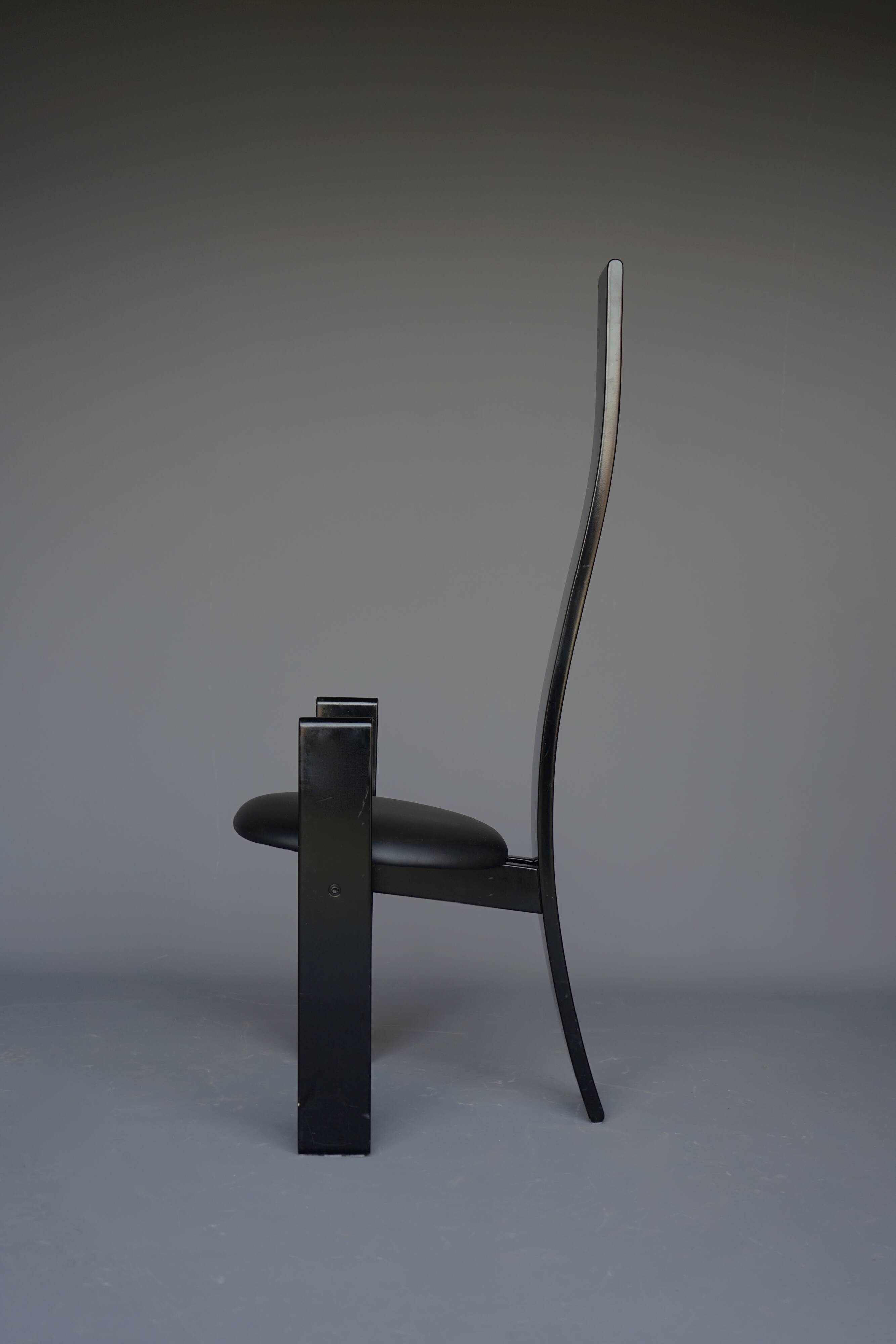 Chaises Golem Mid-Century par Vico Magistretti pour Poggi, 1970s, Set de 4