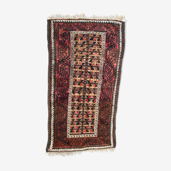 Tapis ancien Turkmen afghan Belutch laine 162x90 cm