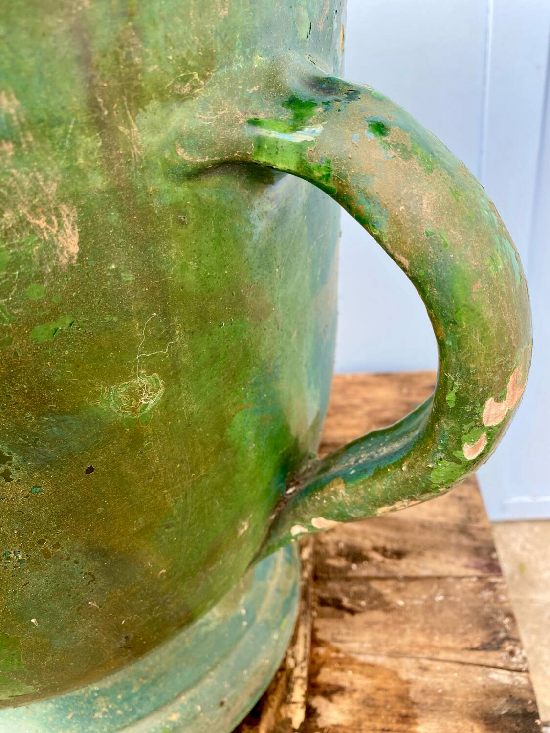 Varnished terracotta jar