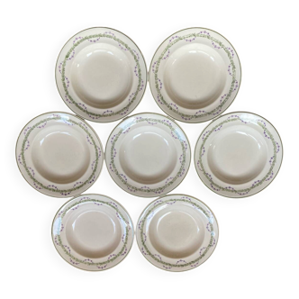 Assiettes creuses Longwy loridan