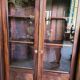 Empire library showcase in mahogany