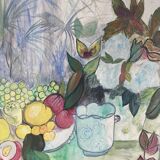 Still life with fruit signed