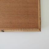 Italian wall mirror vintage vera dal in bamboo and cane