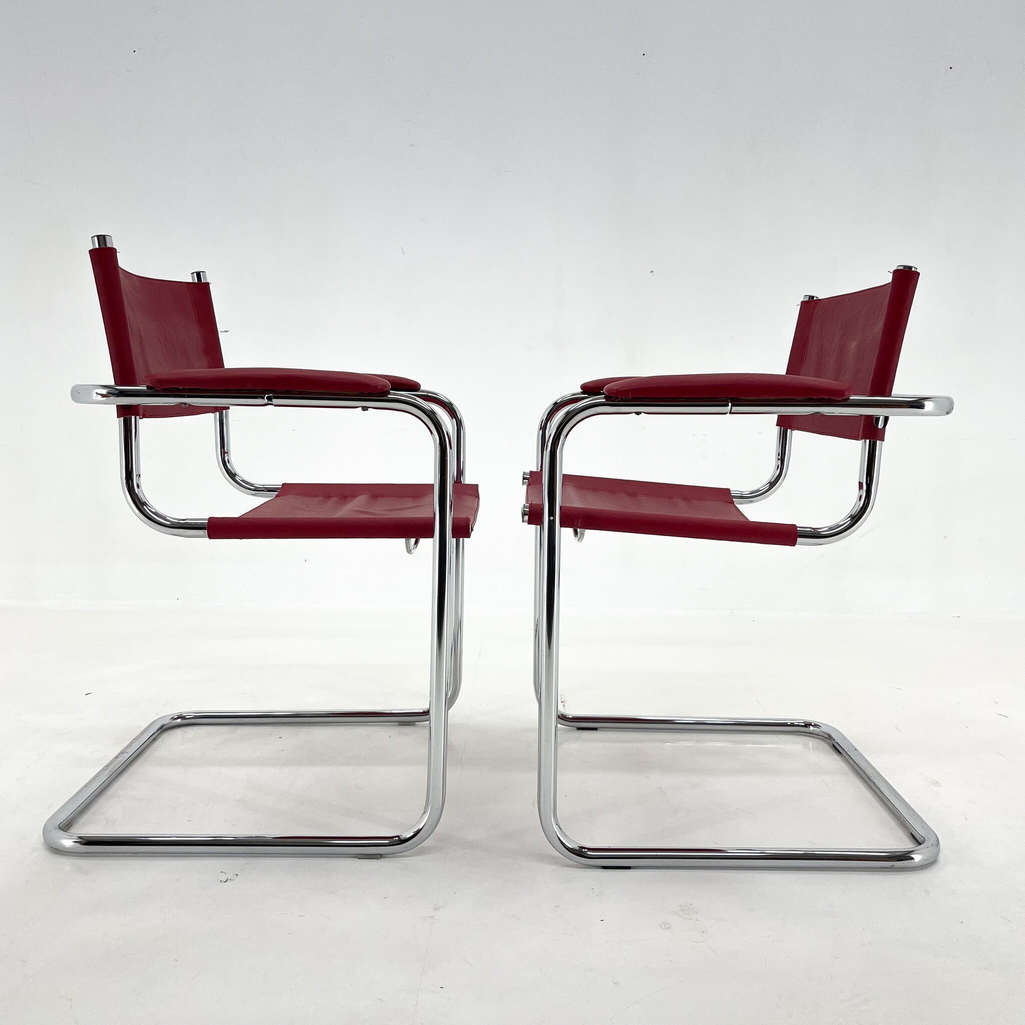 Mid-centrury chrome  tubular chair, 1970's