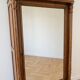 Antique solid wood wardrobe with mirror