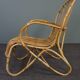 Belse 8 armchair in patinated rattan, Dutch Design, 1950