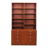 Teak bookcase, Danish design, 1960s, designer: Børge Mogensen