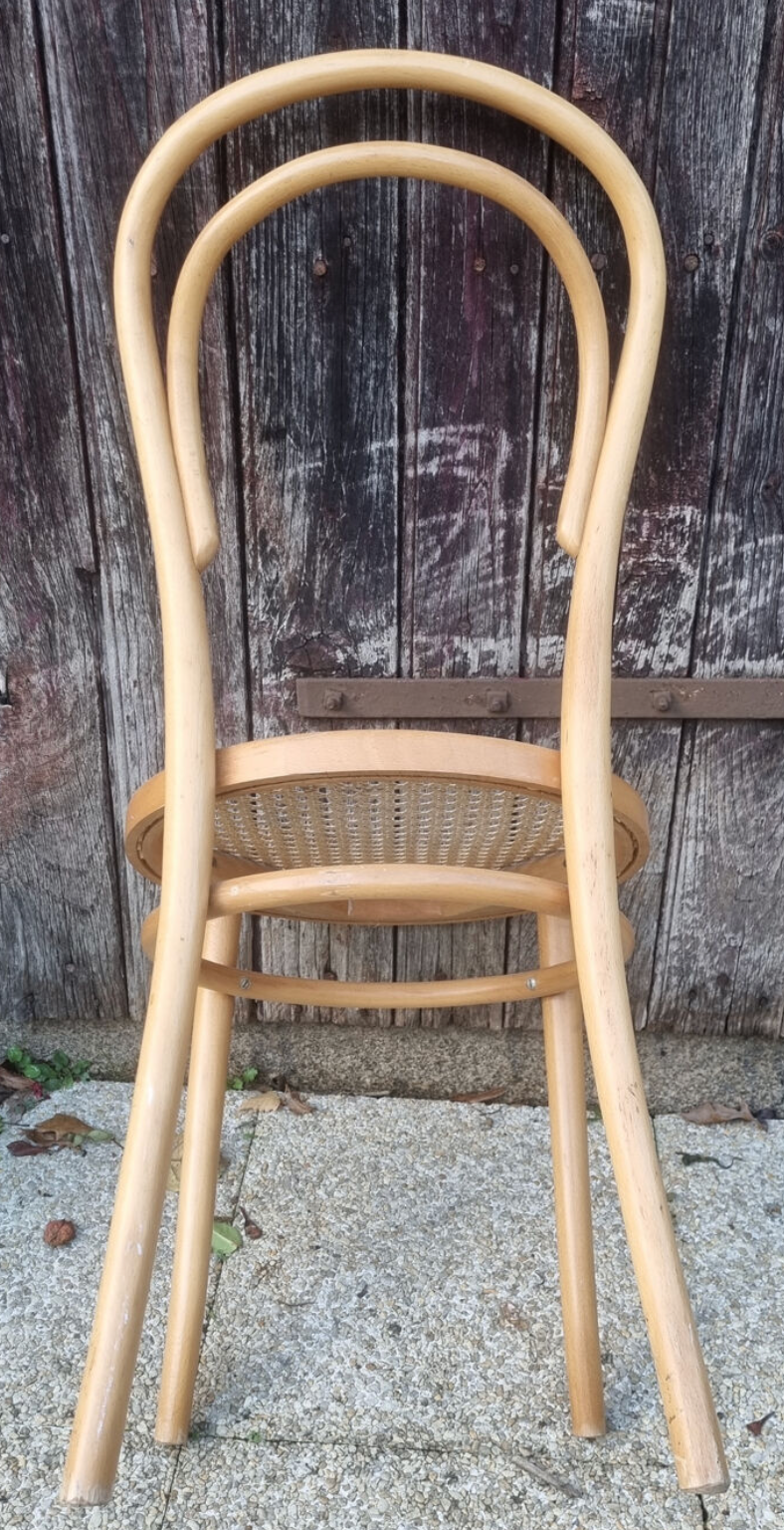 3 chairs published by ZPM Radomsko, model created by Thonet cannées N°14