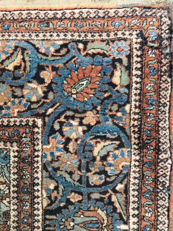 Former carpet Persian Kashan end done hand 134 X 208 CM