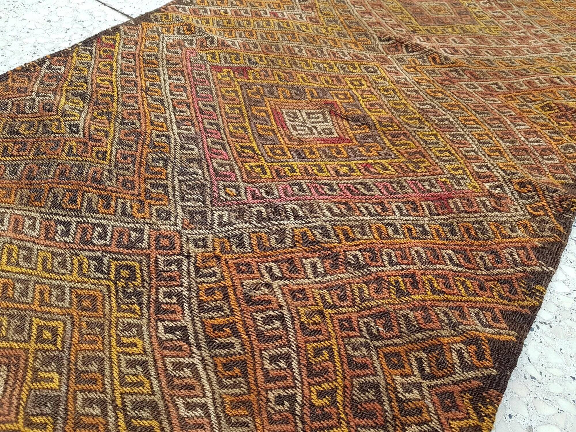 Vintage Turkish hallway rug 71x266 cm
