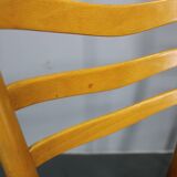 1960s Set of Four Beech Dining Chairs, Czechoslovakia