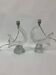 Set of 2 Daum France crystal table lamp , 1950's
