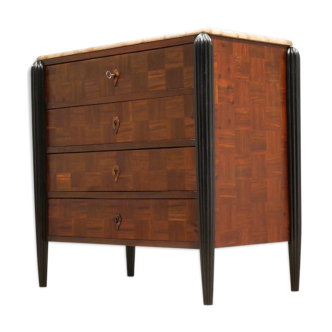 French mahogany & marble  convenient