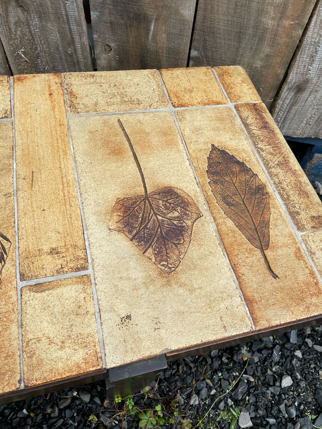 Vintage Vallauris ceramic coffee table Design Roger Capron