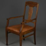 Art Deco Oak Armchair, 1920s–30s