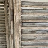 Vintage louvered slat screen