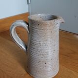 Pichet vase Fontgombault en grès tourné