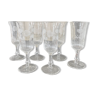 Series of 6 champagne flutes