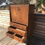 Oak vintage secretary revamped