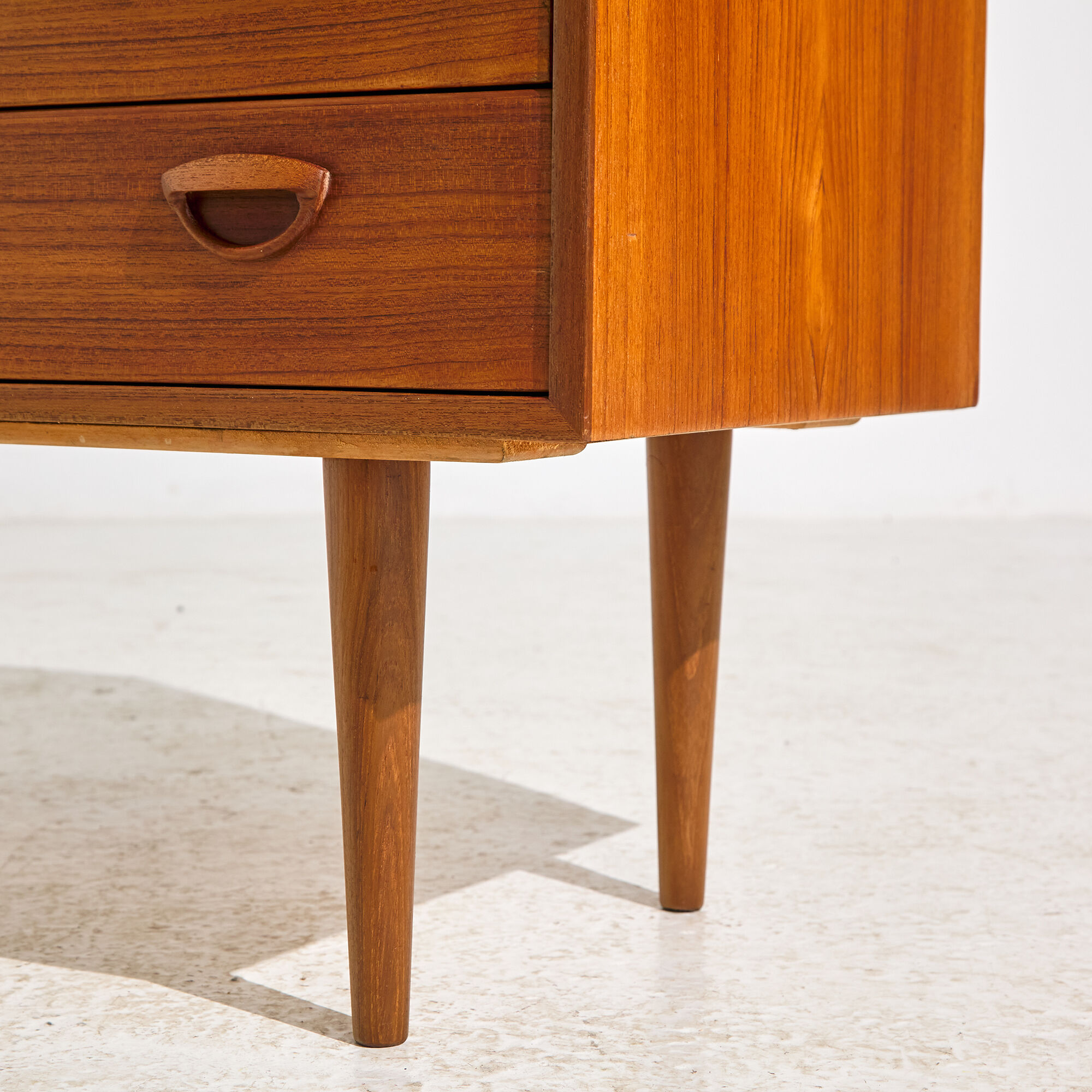 Restored teak dresser by kai kristiansen for feldballes møbler