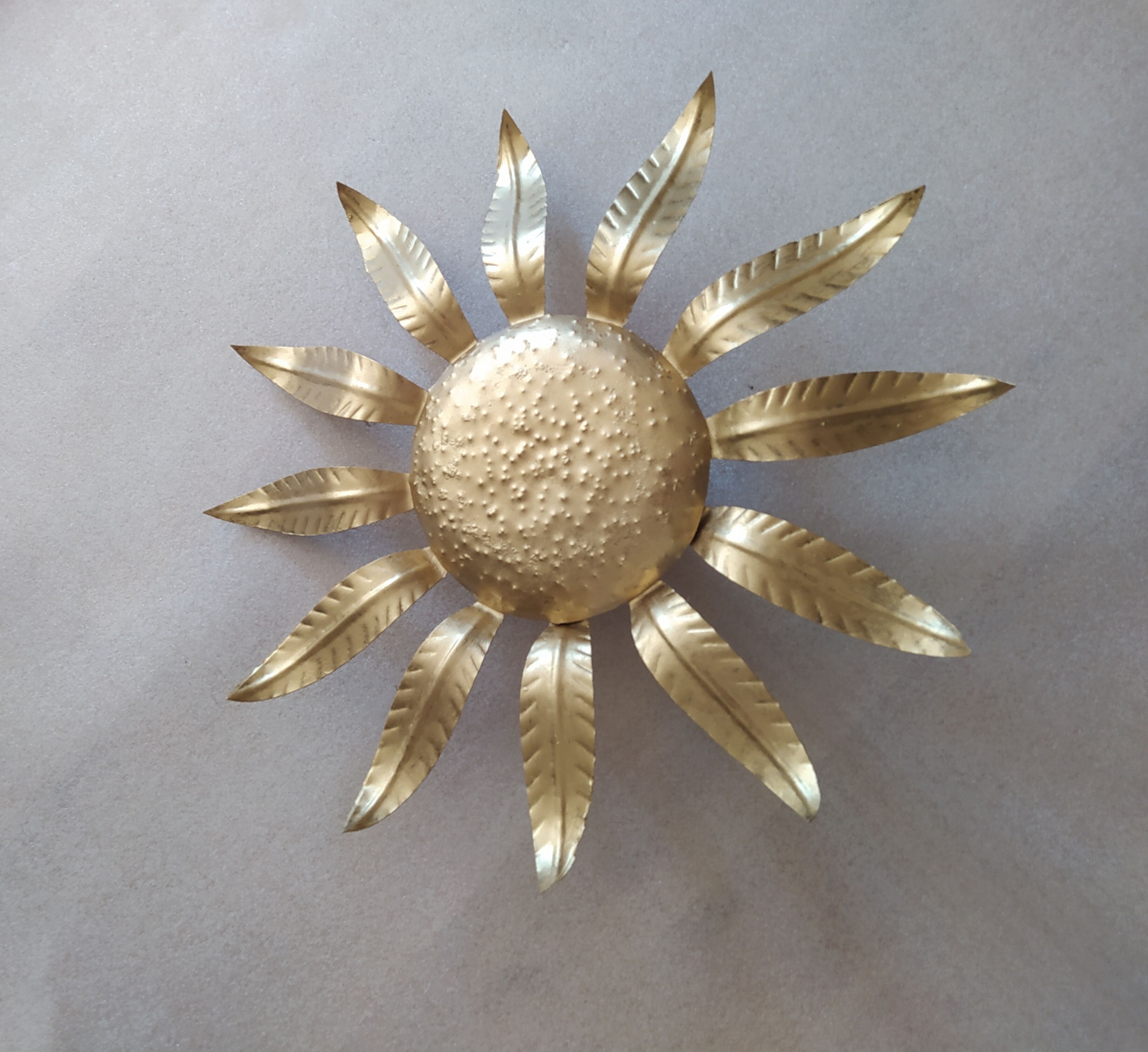Vintage sun ceiling light